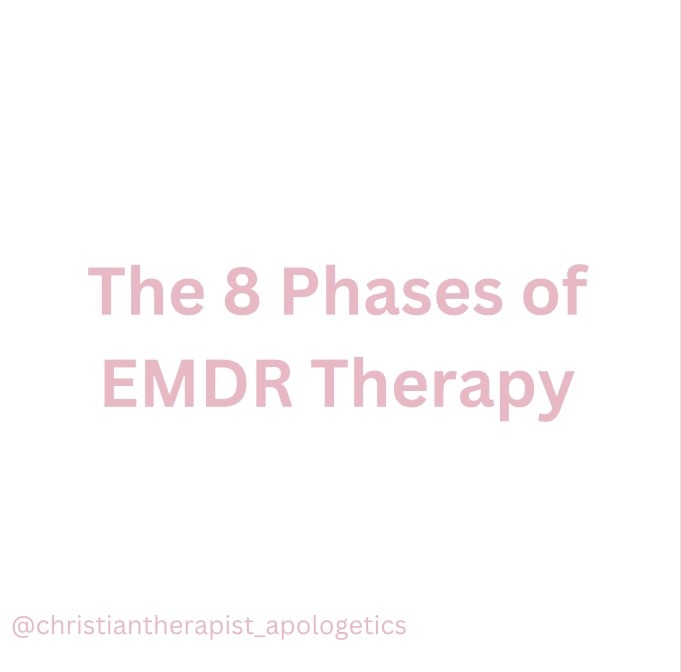 A picture that states: the 8 phases of emdr therapy in co and fl