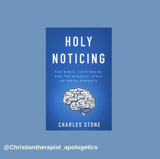 A picture of the book "Holy Noticing" for the blog post named christian mindfulness